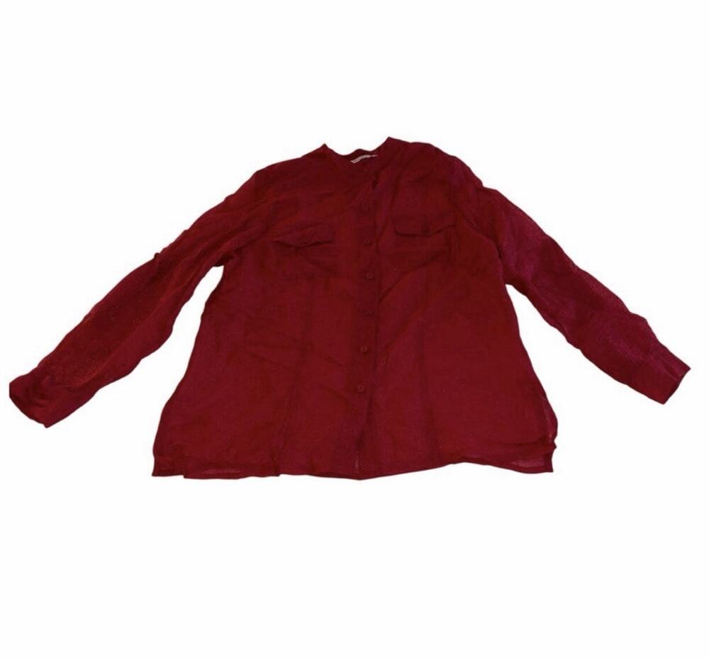 Women’s Tanjay See Through Button Up Shirt Large